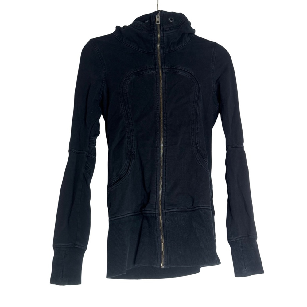 Lululemon Black Full Zip Scuba Hoodie Size 6